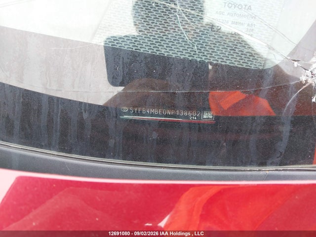 5YFB4MBE0NP138602 Toyota COROLLA SE