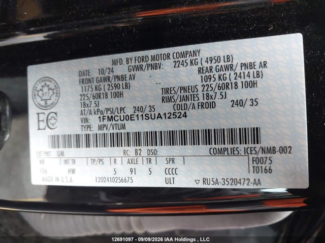Ford Escape Phev 2025 1FMCU0E11SUA12524 Image 18