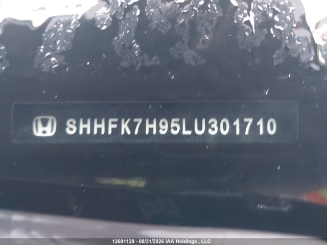 Aukcja sprzedaży 2020 Honda Civic Sport Touring, vin: SHHFK7H95LU301710, numer aukcji: 12691129