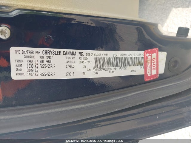 Dodge Grand Caravan Se/sxt 2015 2C4RDGBG7FR528096 Image 19