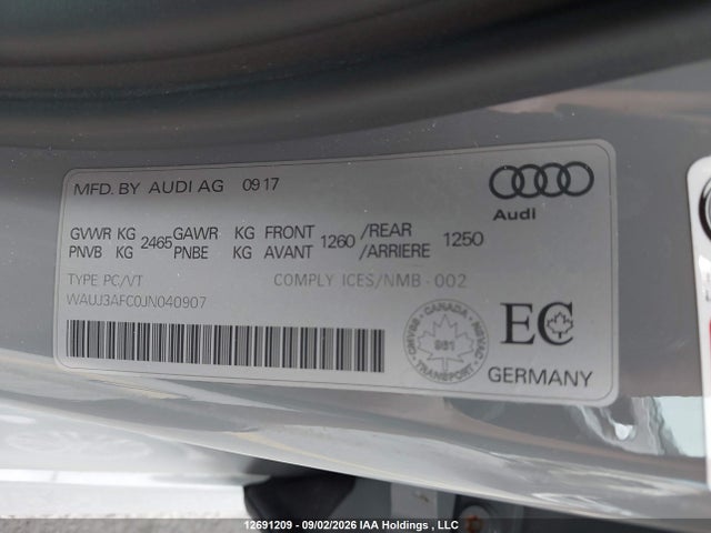 Audi A6 Quattro Prog/technik S Ln 2018 WAUJ3AFC0JN040907 Image 18