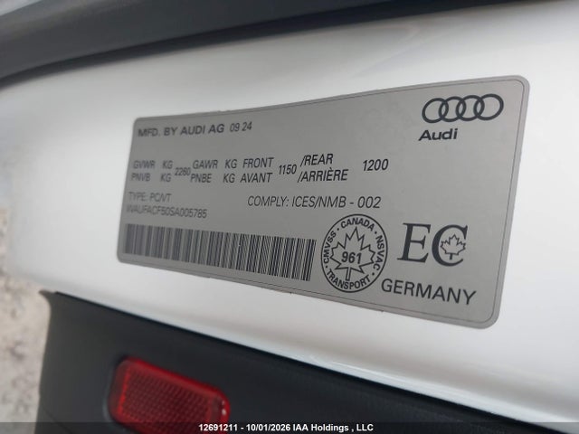 WAUFACF50SA005785 Audi A5 Premium Plus 45