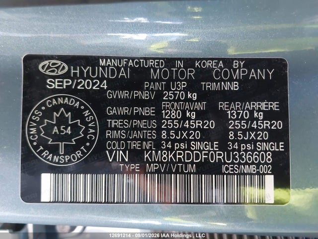 Продажа на аукционе авто 2024 Hyundai Ioniq 5 Preferred Long Range With Ultimate Package, vin: KM8KRDDF0RU336608, номер лота: 12691214