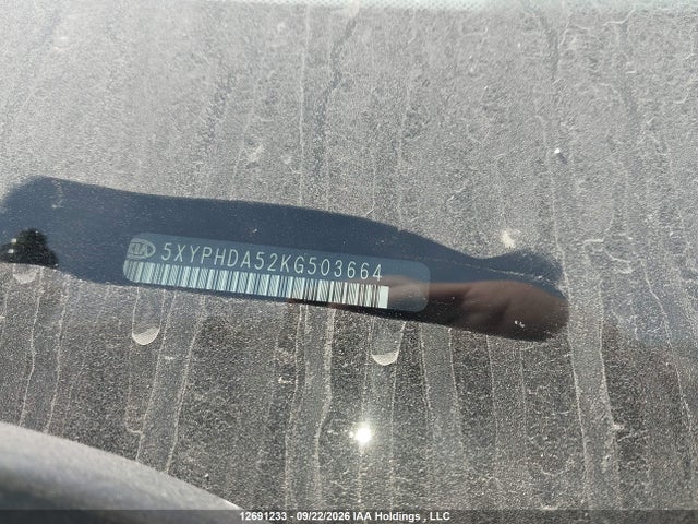 12691233 :رقم المزاد ، 5XYPHDA52KG503664 vin ، 2019 Kia Sorento Ex/ex Sport مزاد بيع