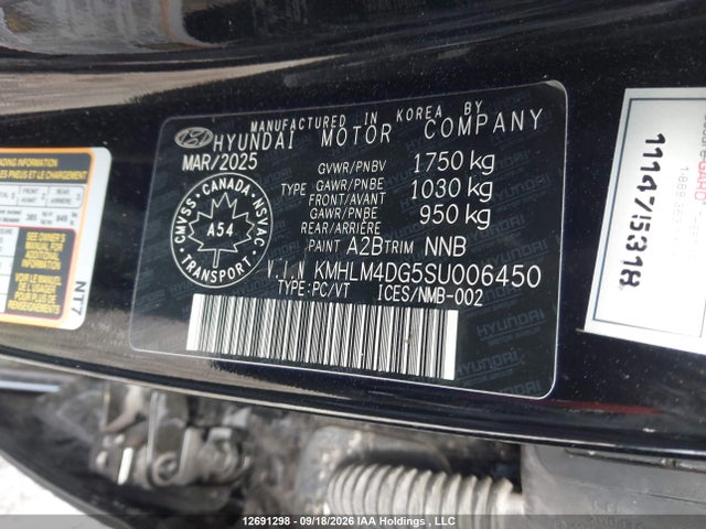 Продажа на аукционе авто 2025 Hyundai Elantra, vin: KMHLM4DG5SU006450, номер лота: 12691298
