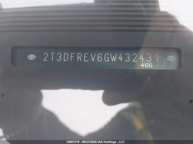 Продаж на аукціоні авто 2016 Toyota Rav4 Limited, vin: 2T3DFREV6GW432431, номер лоту: 12691319