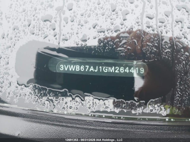 Продаж на аукціоні авто 2016 Volkswagen Jetta, vin: 3VWB67AJ1GM264419, номер лоту: 12691353