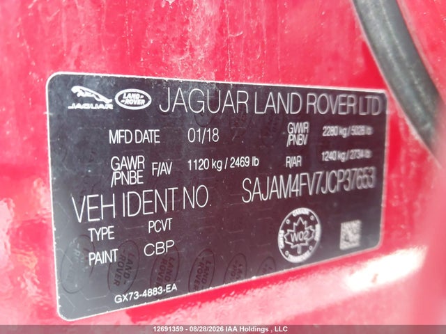 Jaguar Xe S 2018 SAJAM4FV7JCP37653 Image 18