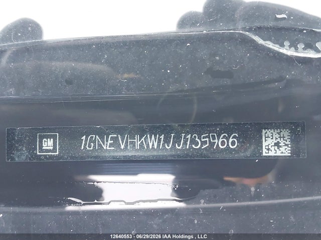 1GNEVHKW1JJ135966 Chevrolet Traverse Lt True North