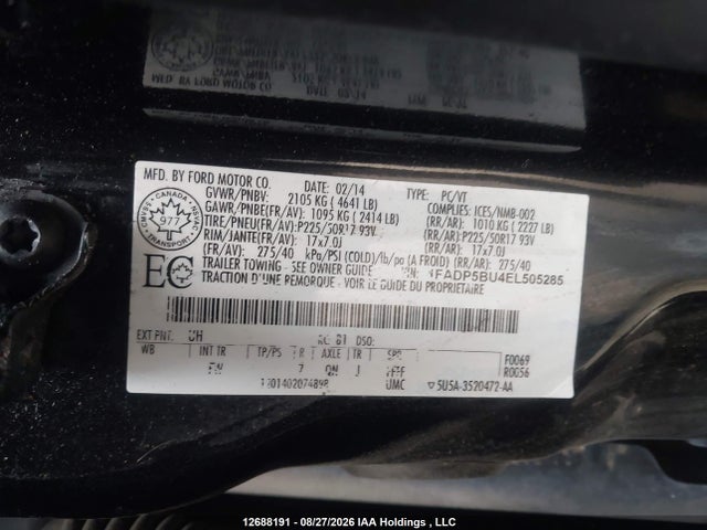 Ford C-max Hybrid Sel 2014 1FADP5BU4EL505285 Image 9