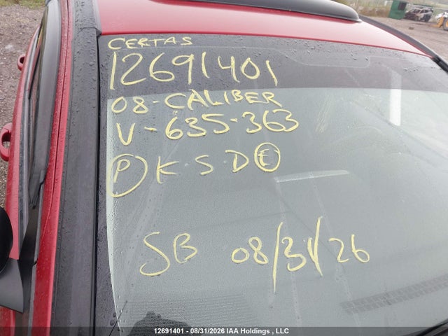 Aukcja sprzedaży 2008 Dodge Caliber Srt-4, vin: 1B3HB68F08D635363, numer aukcji: 12691401