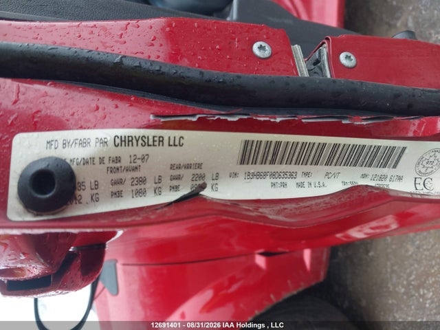 Aukcja sprzedaży 2008 Dodge Caliber Srt-4, vin: 1B3HB68F08D635363, numer aukcji: 12691401