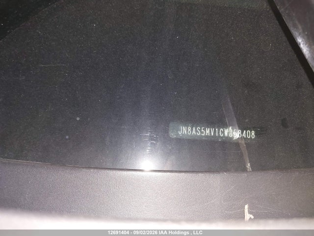 12691404 :رقم المزاد ، JN8AS5MV1CW358408 vin ، 2012 Nissan Rogue مزاد بيع