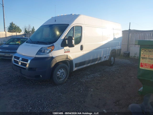 12691409 :رقم المزاد ، 3C6URVJG1JE124990 vin ، 2018 Ram Promaster 3500 3500 High مزاد بيع