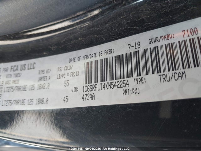 RAM 1500 Rebel 2019 1C6SRFLT4KN542254 Image 9