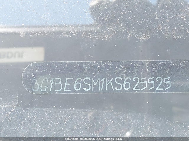 Продаж на аукціоні авто 2019 Chevrolet Cruze Lt, vin: 3G1BE6SM1KS625525, номер лоту: 12691480