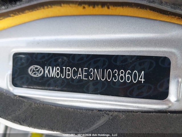 Продаж на аукціоні авто 2022 Hyundai Tucson Sel, vin: KM8JBCAE3NU038604, номер лоту: 12691497