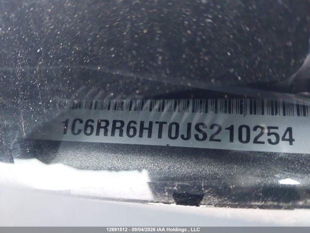 Продажа на аукционе авто 2018 Ram 1500 Sport, vin: 1C6RR6HT0JS210254, номер лота: 12691512