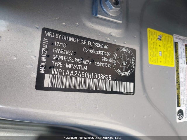 WP1AA2A50HLB08635 Porsche Macan