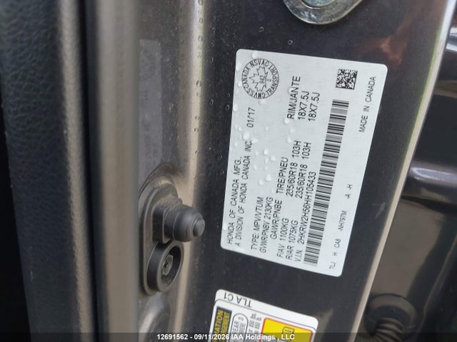 Honda CR-V EX 2017 2HKRW2H56HH105433 Image 18