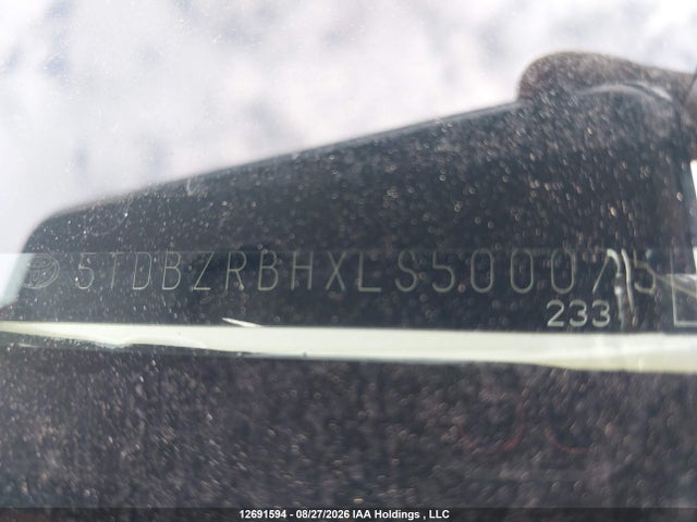5TDBZRBHXLS500075 Toyota Highlander Le