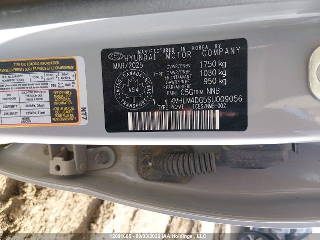 KMHLM4DG5SU009056 Hyundai Elantra Sel Sport