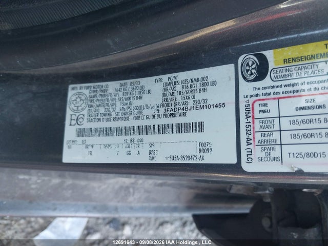 Ford FIESTA SE 2014 3FADP4BJ1EM101455 Image 19