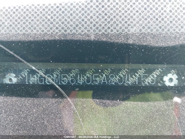 2005 Honda Accord Lx-g მანქანა იყიდება აუქციონზე, vin: 1HGCM56405A804150, აუქციონის ნომერი: 12691657
