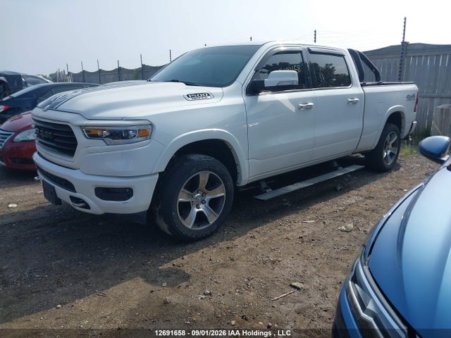 2019 Ram 1500 Laramie Longhorn მანქანა იყიდება აუქციონზე, vin: 1C6SRFST1KN819671, აუქციონის ნომერი: 12691658