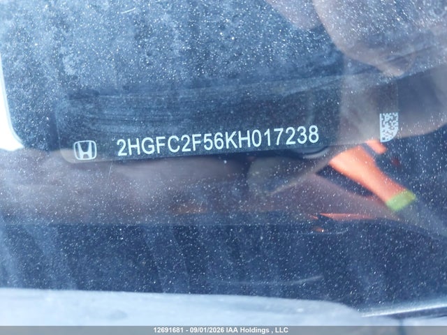 2019 Honda Civic Sedan მანქანა იყიდება აუქციონზე, vin: 2HGFC2F56KH017238, აუქციონის ნომერი: 12691681