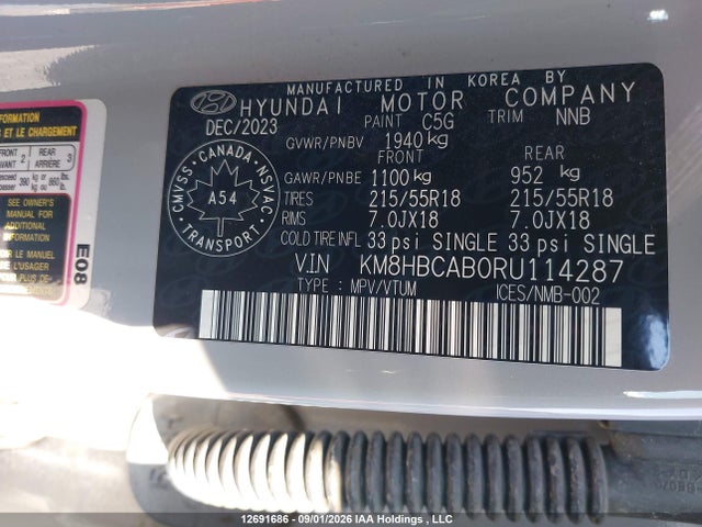 Hyundai Kona 2.0l Preferred 2024 KM8HBCAB0RU114287 Image 19
