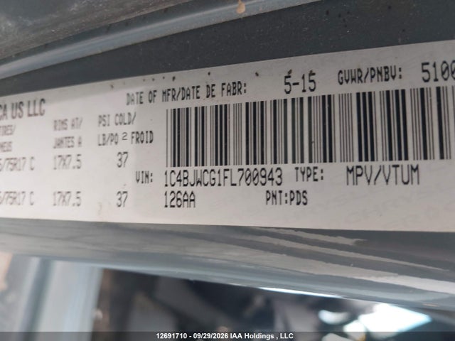 Продаж на аукціоні авто 2015 Jeep Wrangler Rubicon, vin: 1C4BJWCG1FL700943, номер лоту: 12691710