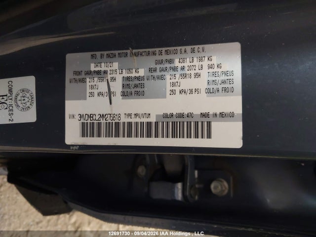 Mazda Cx-30 Preferred 2021 3MVDMBCL2MM276818 Image 9
