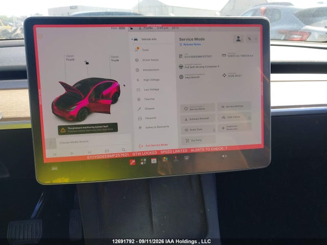 Aukcja sprzedaży 2021 Tesla Model Y Long Range, vin: 5YJYGDEE8MF257621, numer aukcji: 12691792