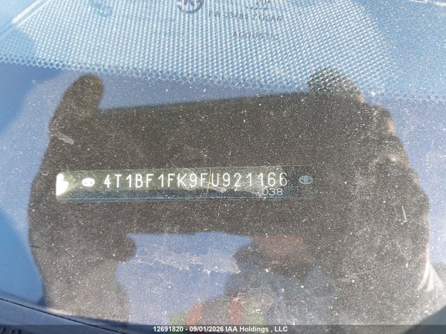 4T1BF1FK9FU921166 Toyota Camry Le/xle/se/xse
