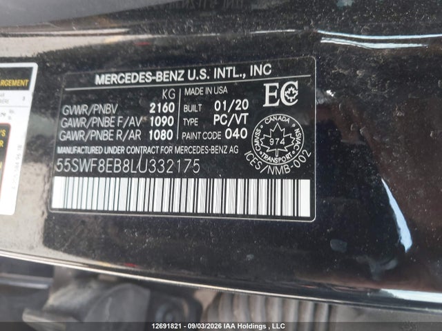 Mercedes-Benz C 300 4matic 2020 55SWF8EB8LU332175 Image 19