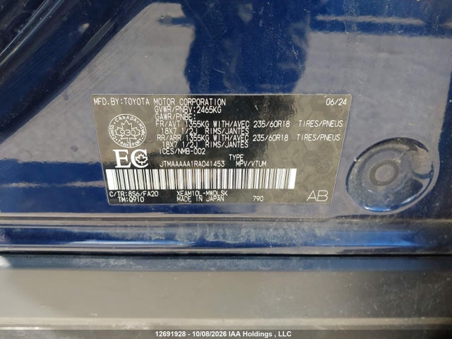 Toyota Bz4x Le 2024 JTMAAAAA1RA041453 Image 19
