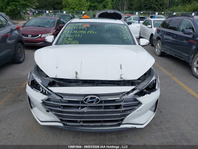 2019 Hyundai Elantra Preferred მანქანა იყიდება აუქციონზე, vin: KMHD84LF1KU800931, აუქციონის ნომერი: 12691944