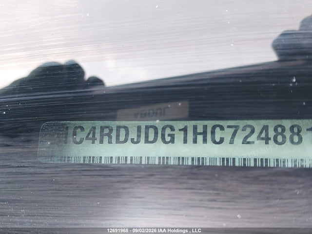 12691968 :رقم المزاد ، 1C4RDJDG1HC724881 vin ، 2017 Dodge Durango Gt مزاد بيع