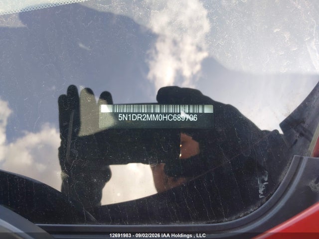 Продаж на аукціоні авто 2017 Nissan Pathfinder S/sv/sl/platinum, vin: 5N1DR2MM0HC689706, номер лоту: 12691983