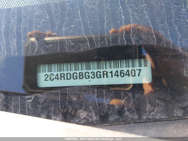 Dodge Grand Caravan Se 2016 2C4RDGBG3GR146407 Image 9