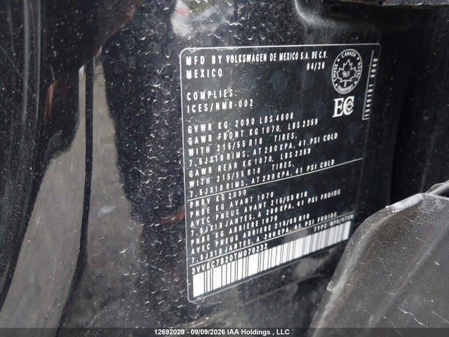 Volkswagen TAOS S 2026 3VV8C7B20TM070232 Image 9