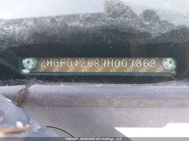 2007 Honda Civic Lx მანქანა იყიდება აუქციონზე, vin: 2HGFG12687H007363, აუქციონის ნომერი: 12692045