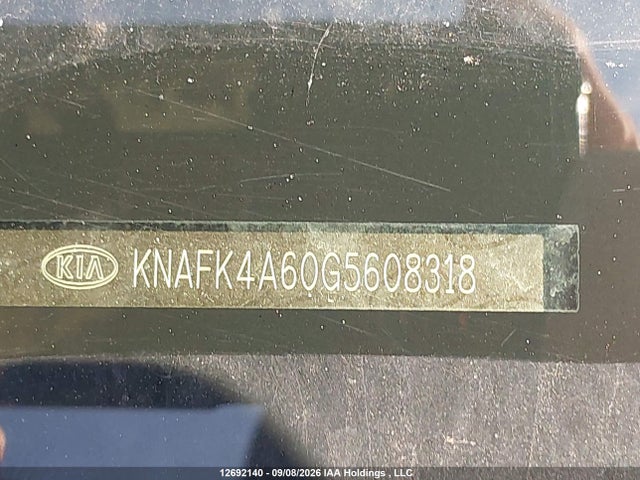 2016 Kia Forte 1.8l Lx/1.8l Lx+ მანქანა იყიდება აუქციონზე, vin: KNAFK4A60G5608318, აუქციონის ნომერი: 12692140