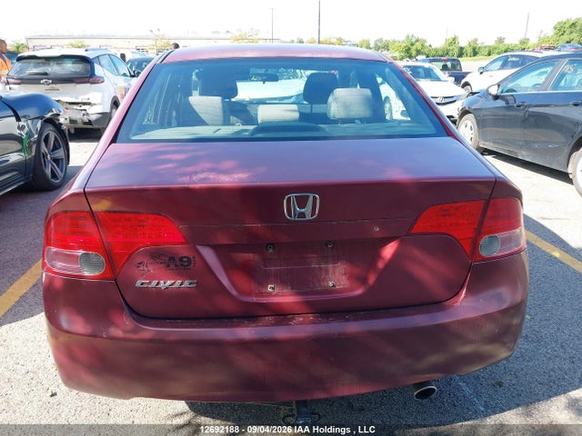 2007 Honda Civic Lx მანქანა იყიდება აუქციონზე, vin: 2HGFA165X7H035443, აუქციონის ნომერი: 12692188