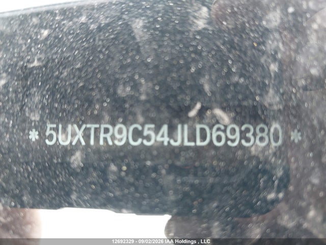 BMW X3 Xdrive30i 2018 5UXTR9C54JLD69380 Image 9