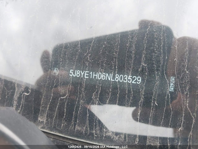 12692425 :رقم المزاد ، 5J8YE1H06NL803529 vin ، 2022 Acura Mdx A-spec مزاد بيع