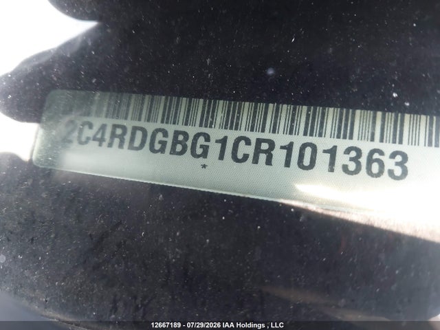 Продаж на аукціоні авто 2012 Dodge Grand Caravan Se/sxt, vin: 2C4RDGBG1CR101363, номер лоту: 12667189