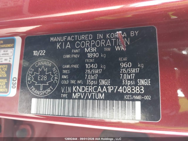 Aukcja sprzedaży 2023 Kia Seltos Ex/ex Premium, vin: KNDERCAA1P7408383, numer aukcji: 12692444