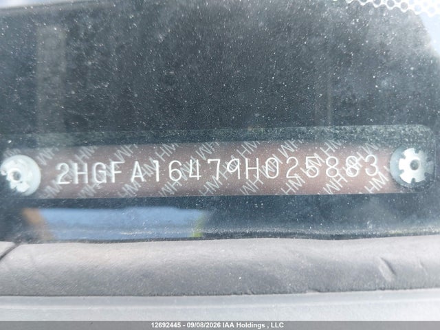 2009 Honda Civic მანქანა იყიდება აუქციონზე, vin: 2HGFA16479H025883, აუქციონის ნომერი: 12692445